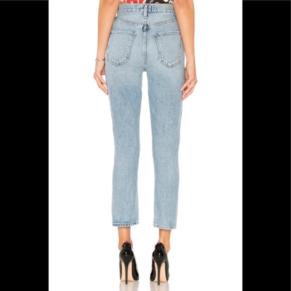 AGOLDE Riley High Rise Straight Crop in Renewal - Picture 2 of 5